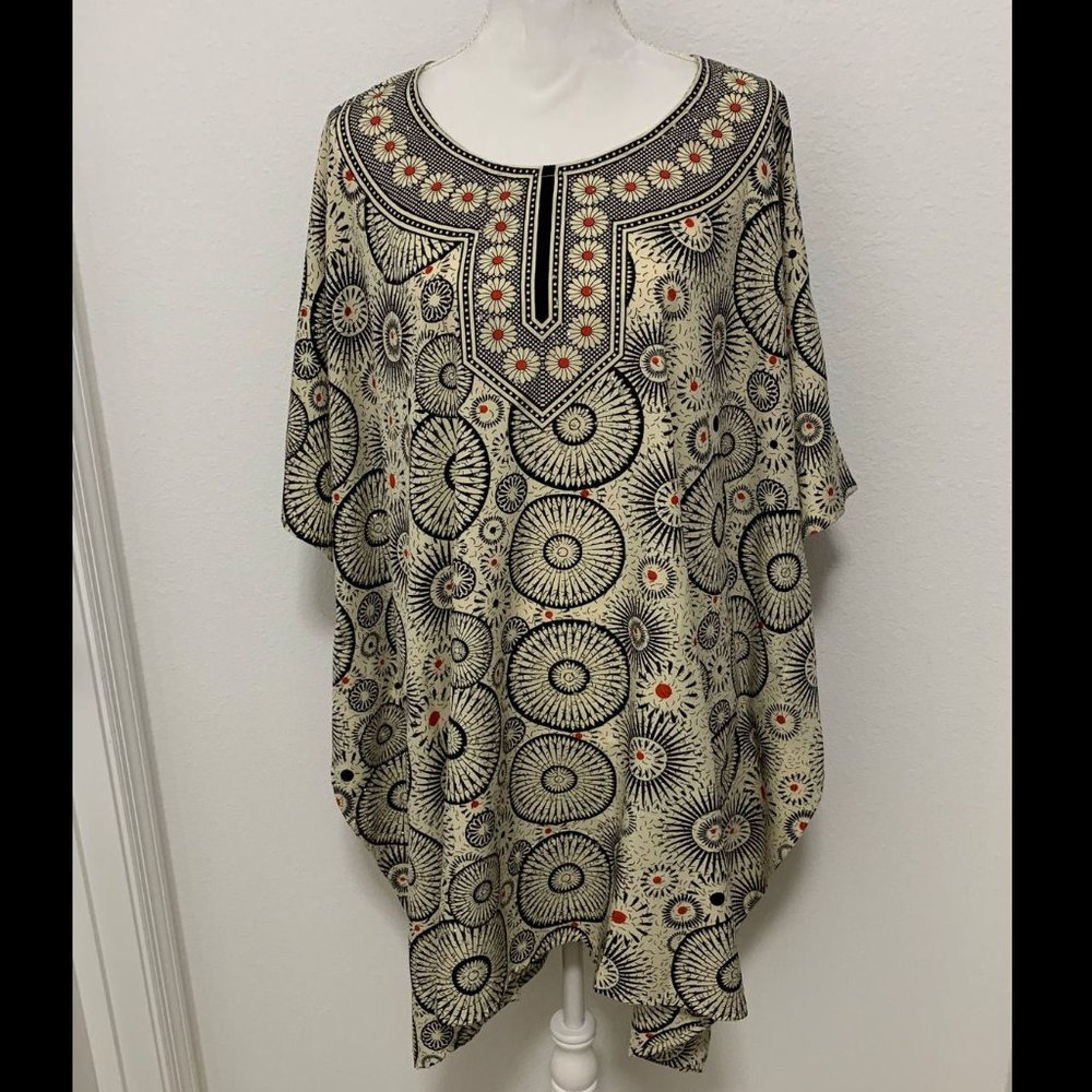NWOT  GOOD TIMES KAFTAN / SWIM COVER UP  ONE SIZE